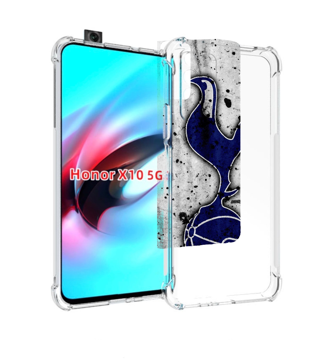 

Чехол MyPads фк тоттенхэм лондон для Honor X10, Прозрачный, Tocco