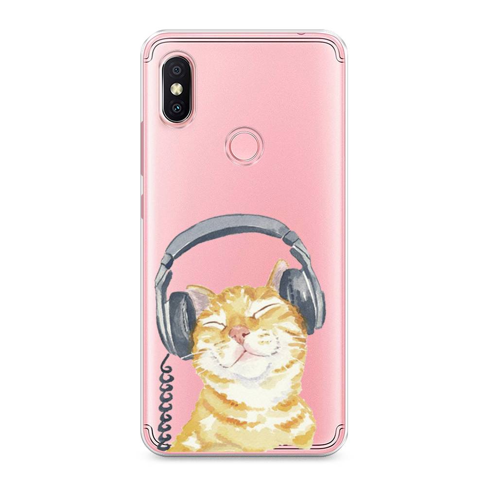 

Силиконовый чехол "Кот меломан" на Xiaomi Redmi S2 (Redmi Y2), Кот меломан