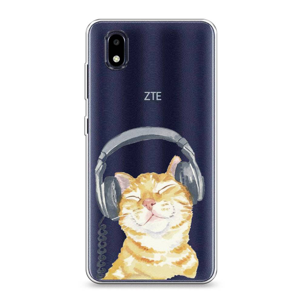 

Силиконовый чехол "Кот меломан" на ZTE Blade A3 (2020), Кот меломан