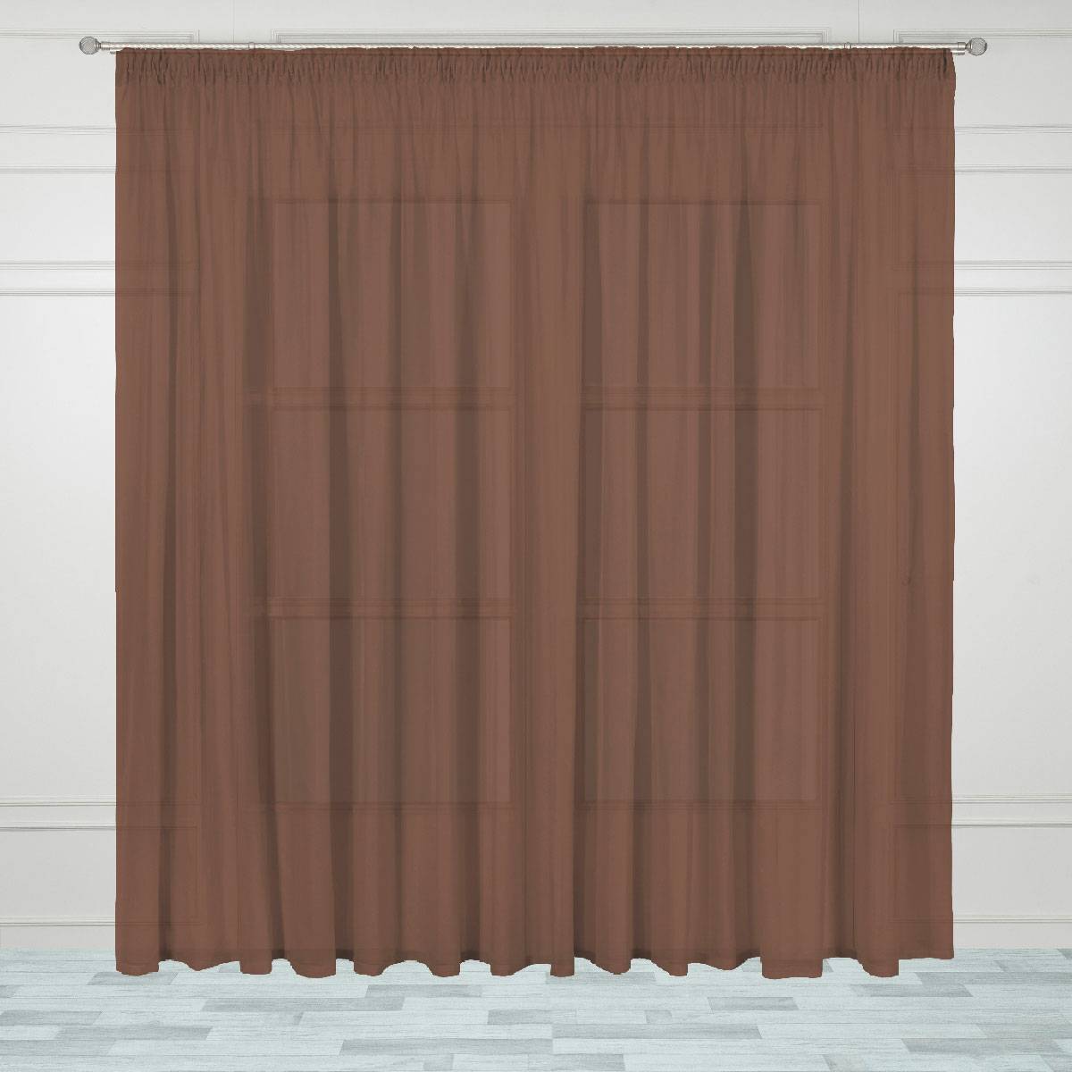 

Штора Arya Veil 400x270, коричневый, 1 шт., Veil