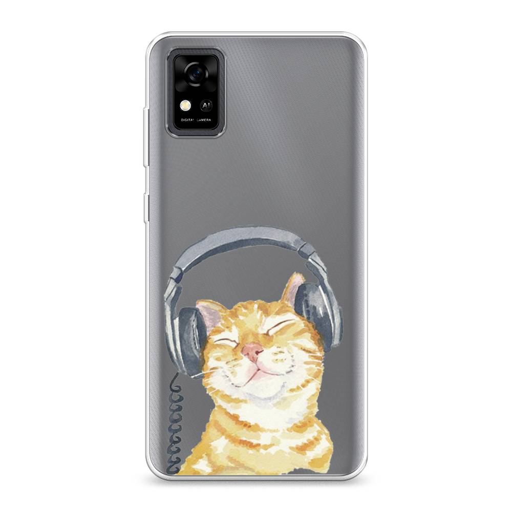 

Силиконовый чехол "Кот меломан" на ZTE Blade A31, Кот меломан