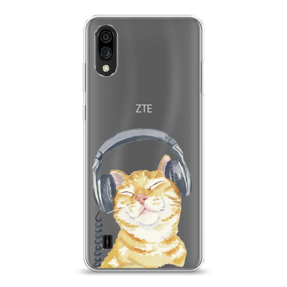

Силиконовый чехол "Кот меломан" на ZTE Blade A5 (2020), Кот меломан
