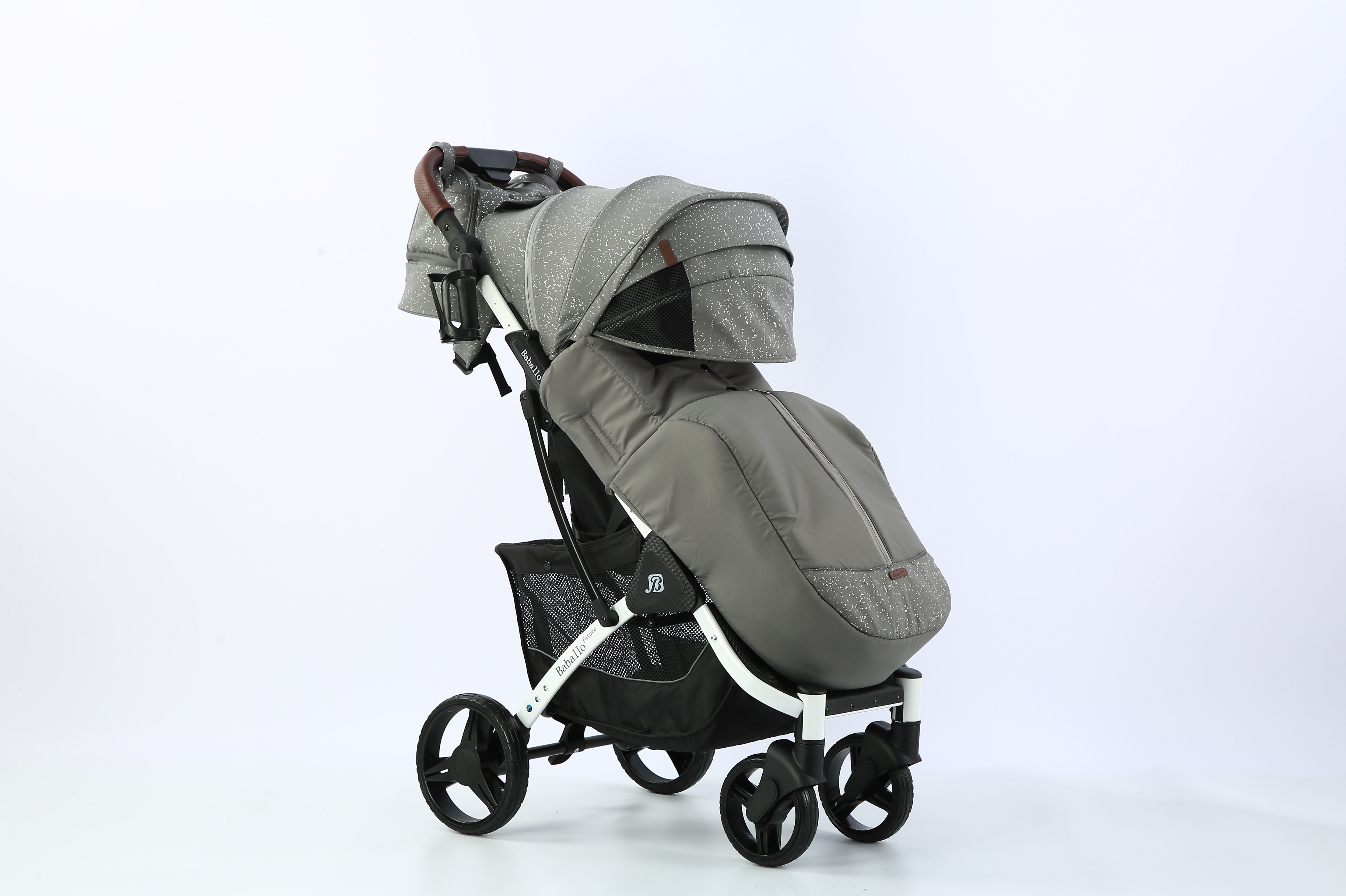 

Прогулочная коляска Baballo 2023 future снег на белой раме, 2023 future