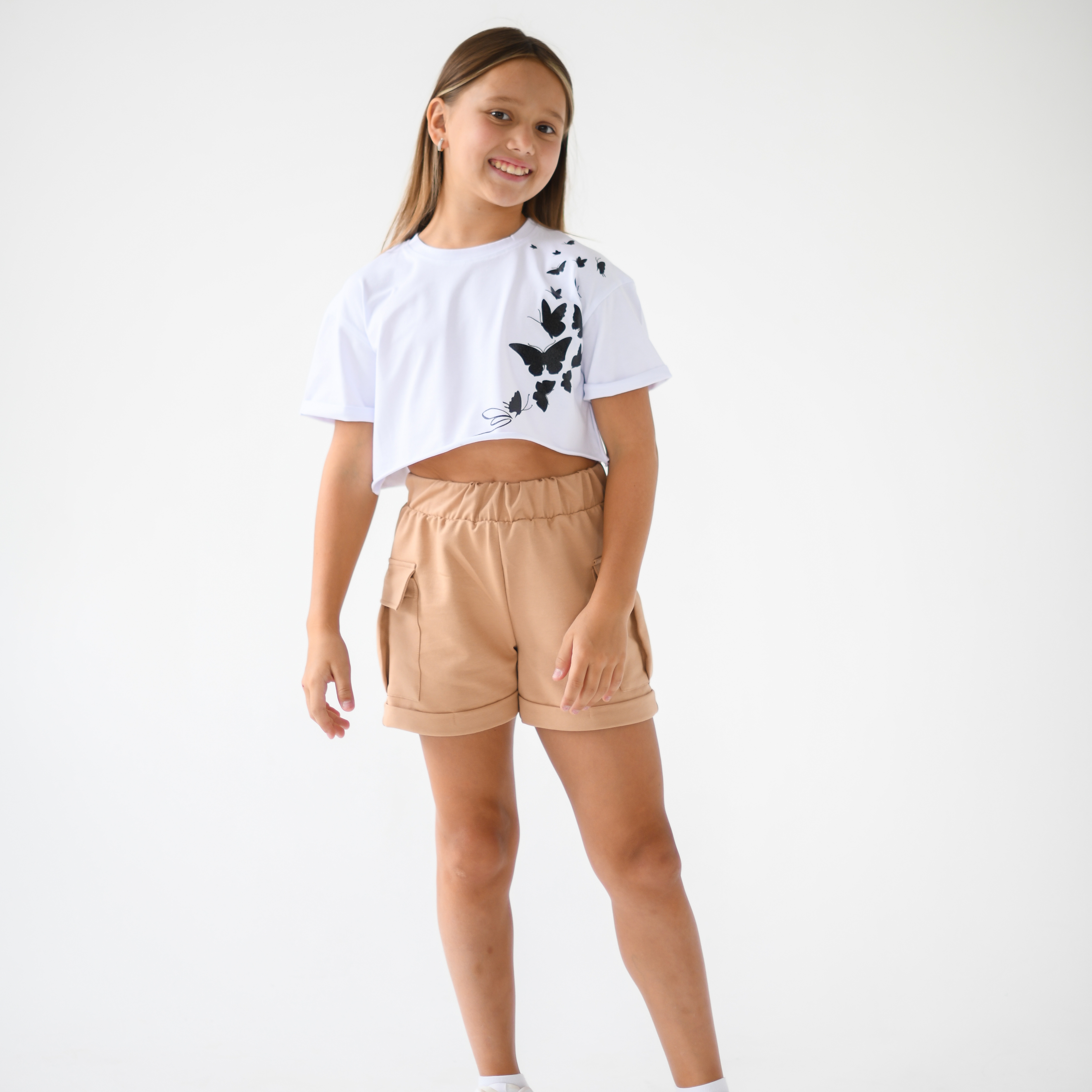 Футболка детская LikeRostik 1519, белый, 122