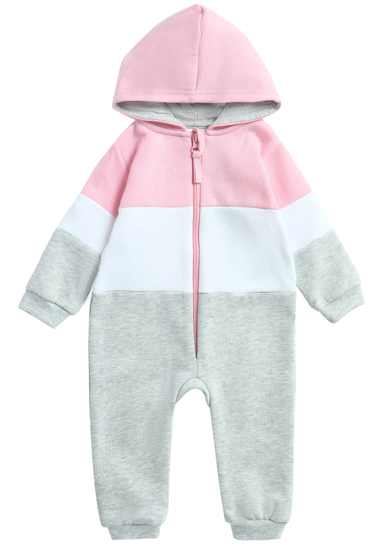 

Комбинезон детский Kari baby AW22B010, розовый, белый, серый, 80, AW22B010