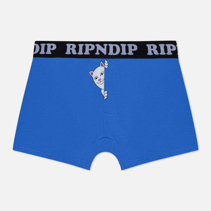 Мужские трусы Ripndip Peek A Nermal Boxers синий, Размер L