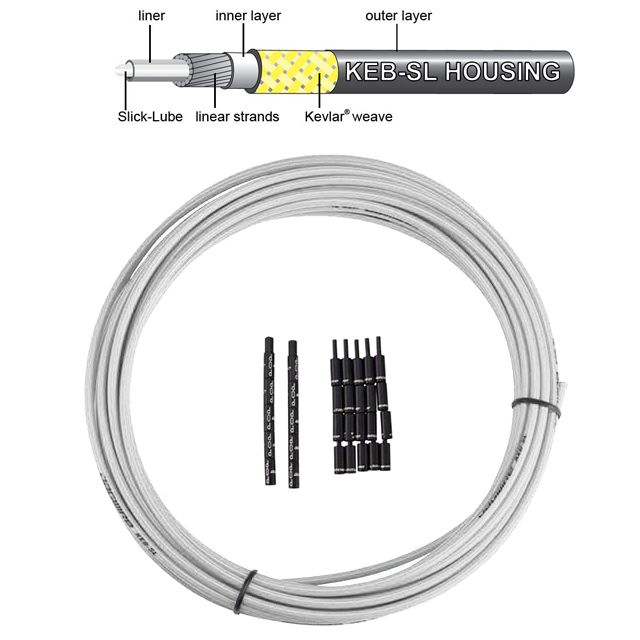 

Троса рубашка JAGWIRE 5мм PRO KEB-SL 10м GRAY