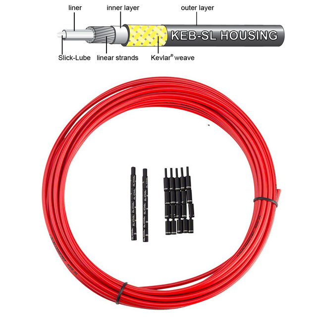 

Троса рубашка JAGWIRE 5мм PRO KEB-SL 10м RED