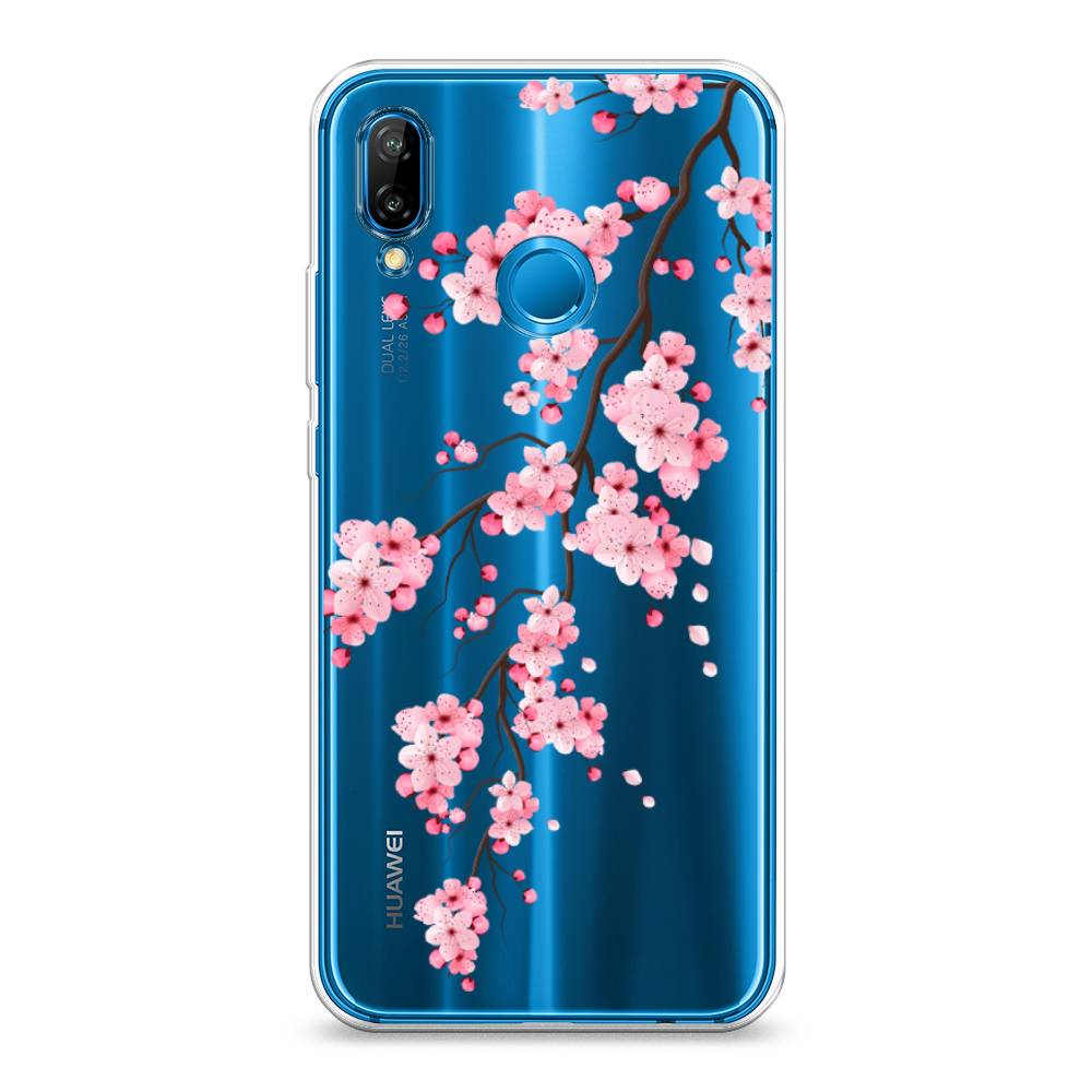 

Чехол Awog на Huawei Nova 3E "Розовая сакура", Розовый;коричневый, 65650-8