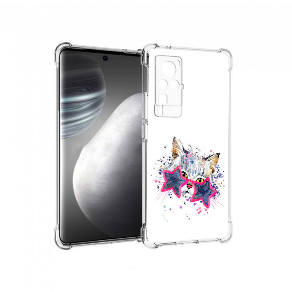

Чехол MyPads Tocco для Vivo X60 pro звездные очки (PT226972.385.353), Прозрачный, Tocco