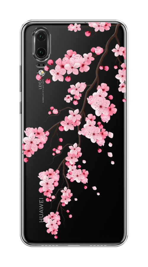 

Чехол Awog на Huawei P20 "Розовая сакура", Розовый;коричневый, 64350-8