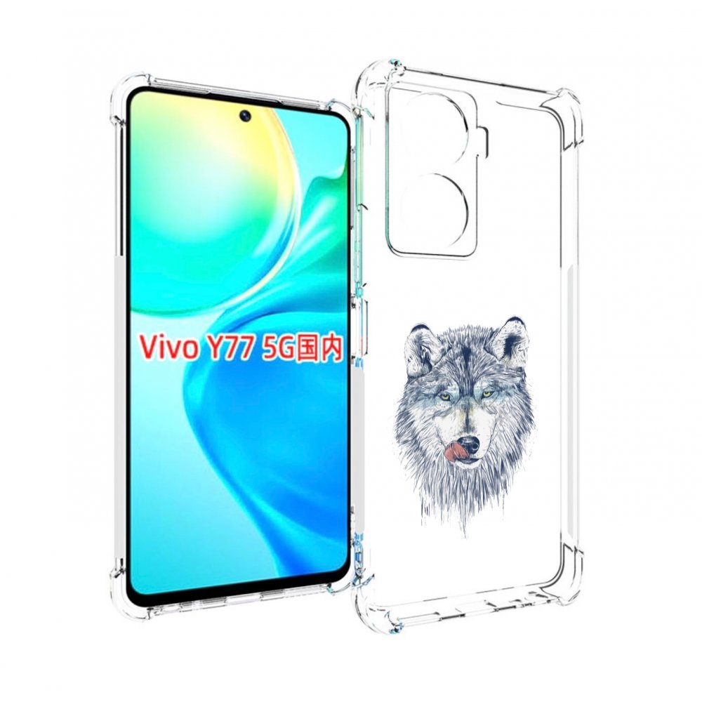 

Чехол MyPads голодгый волк для Vivo Y77 5G, Прозрачный, Tocco