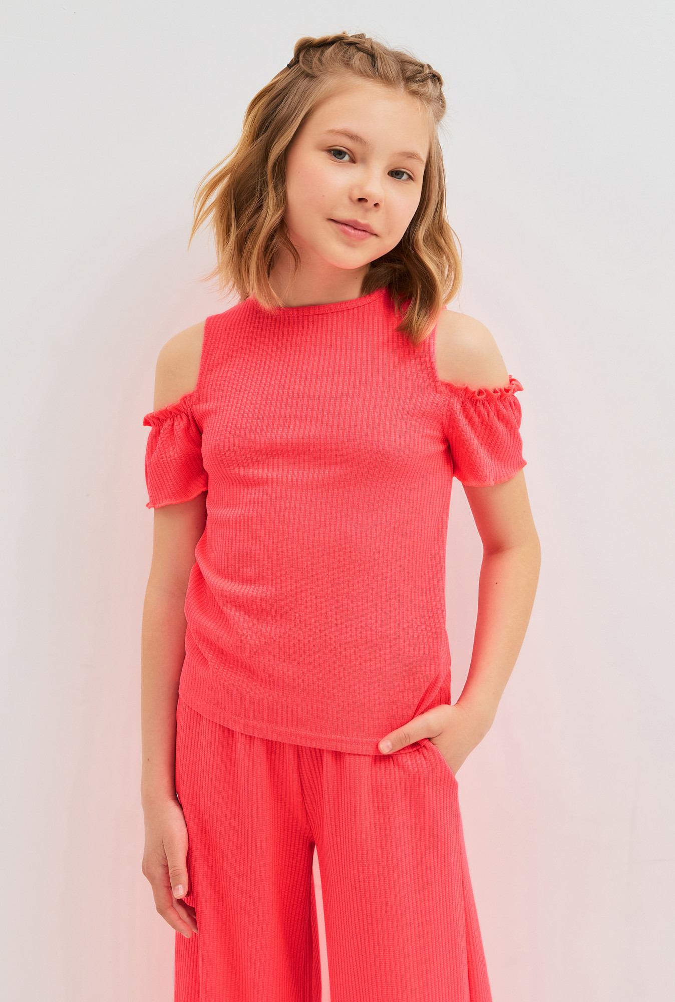 

Блузка для девочек Acoola 20210510109 цв.неоновый розовый р.158, 20210510109