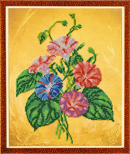 

Набор для вышивания бисером КРОШЕ Вьюнок 28x36 см, арт.В 226