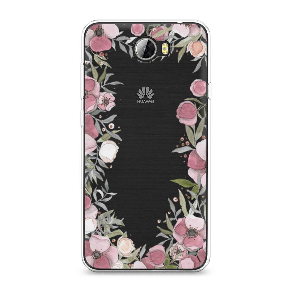 

Чехол Awog на Honor 5A "Розовая цветочная рамка", Розовый;зеленый, 60350-8