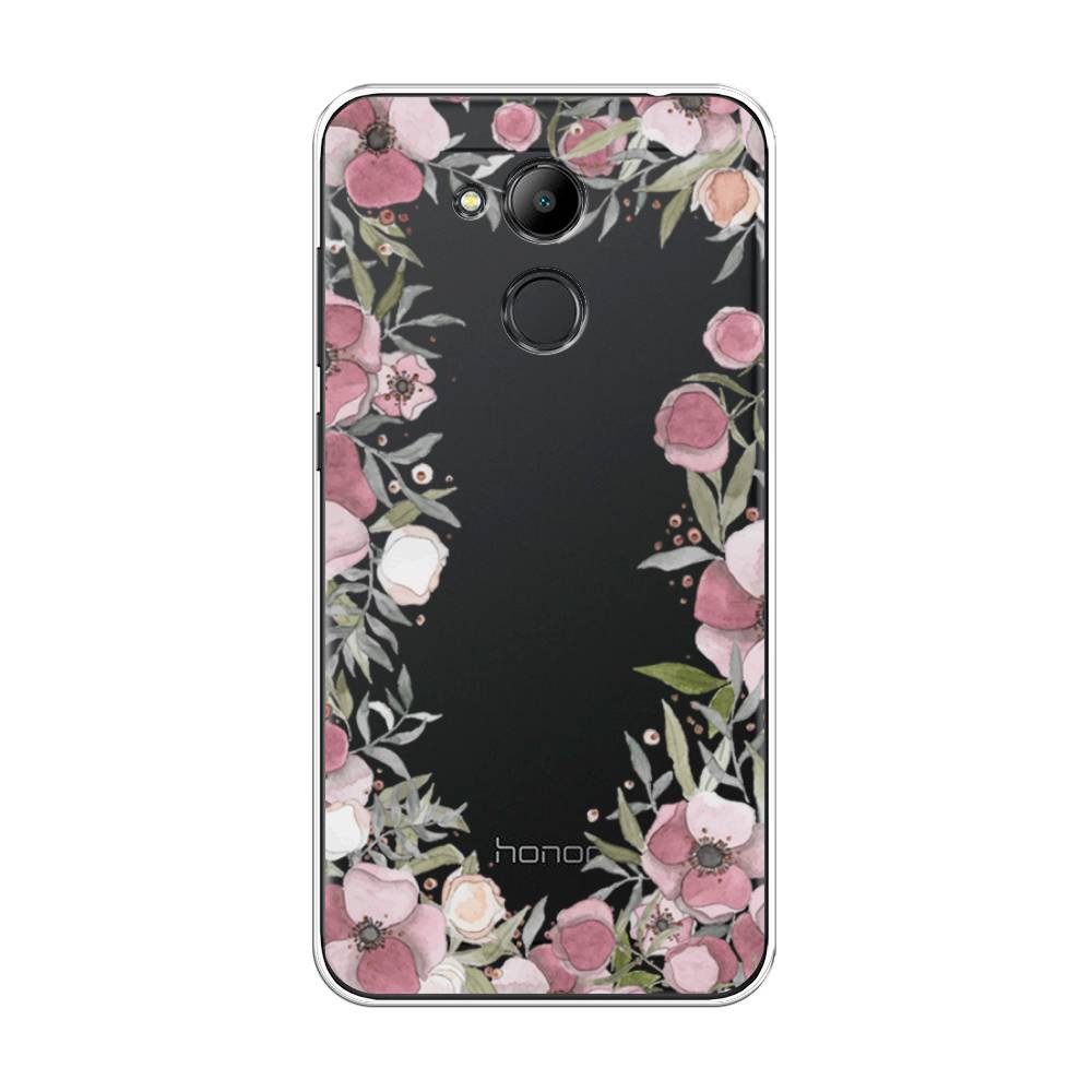 

Чехол Awog на Honor 6C Pro "Розовая цветочная рамка", Розовый;зеленый, 63850-8