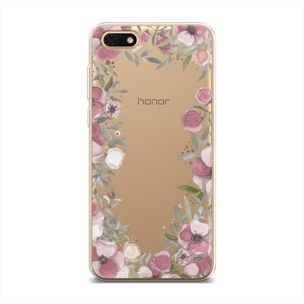 

Чехол Awog на Honor 7A Prime "Розовая цветочная рамка", Розовый;зеленый, 6105850-8