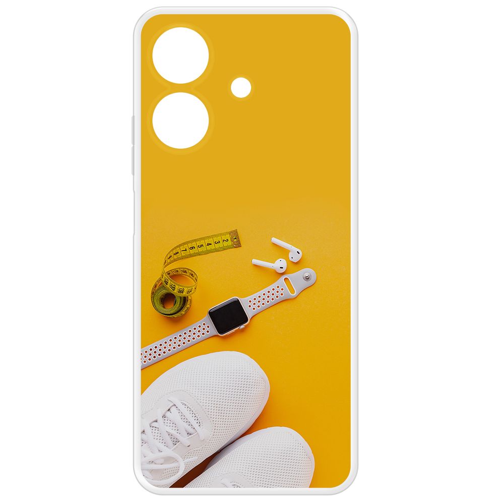 

Чехол-накладка Krutoff Clear Case Кроссовки женские Фитнес для Realme Note 60X, Прозрачный
