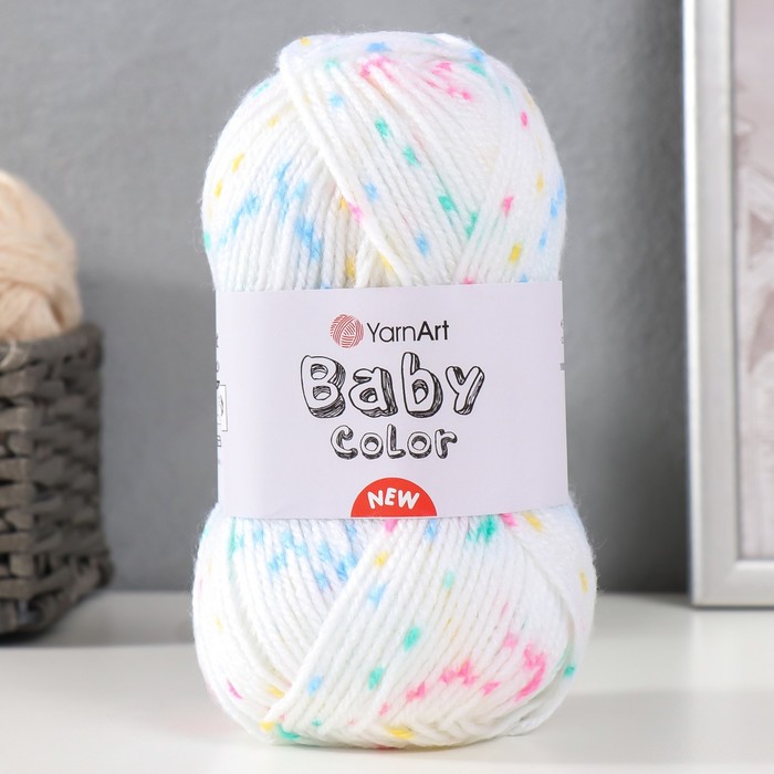 

Пряжа для вязания YarnArt Baby color, 100% акрил 150м/50гр, 214 детский