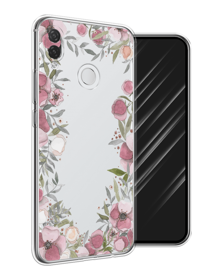 

Чехол Awog на Huawei P Smart Plus "Розовая цветочная рамка", Розовый;зеленый, 68250-8