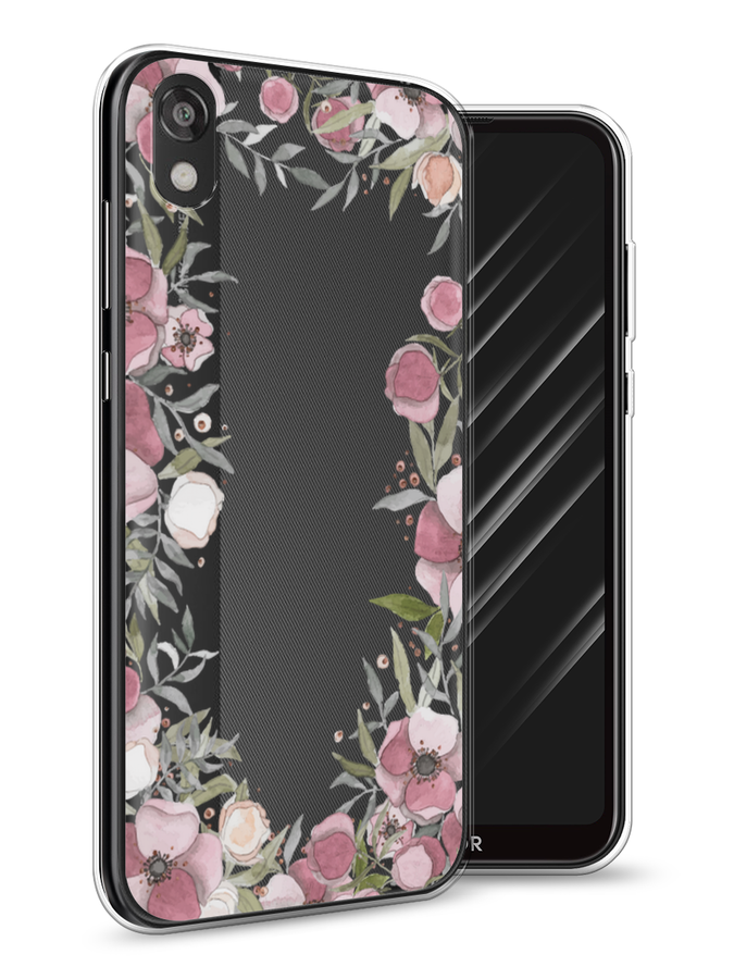 

Чехол Awog на Huawei Y5 2019 "Розовая цветочная рамка", Розовый;зеленый, 69050-8