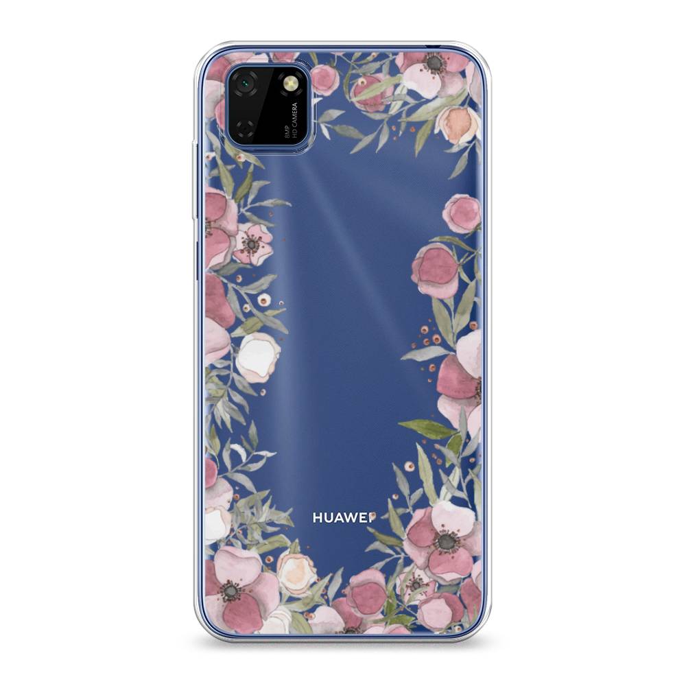 

Чехол Awog на Huawei Y5p "Розовая цветочная рамка", Розовый;зеленый, 6103750-8
