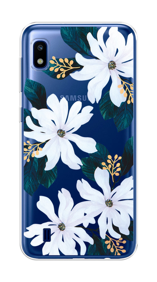 

Чехол на Samsung Galaxy A10 "Delilah Flower", Зеленый;белый, 27950-1