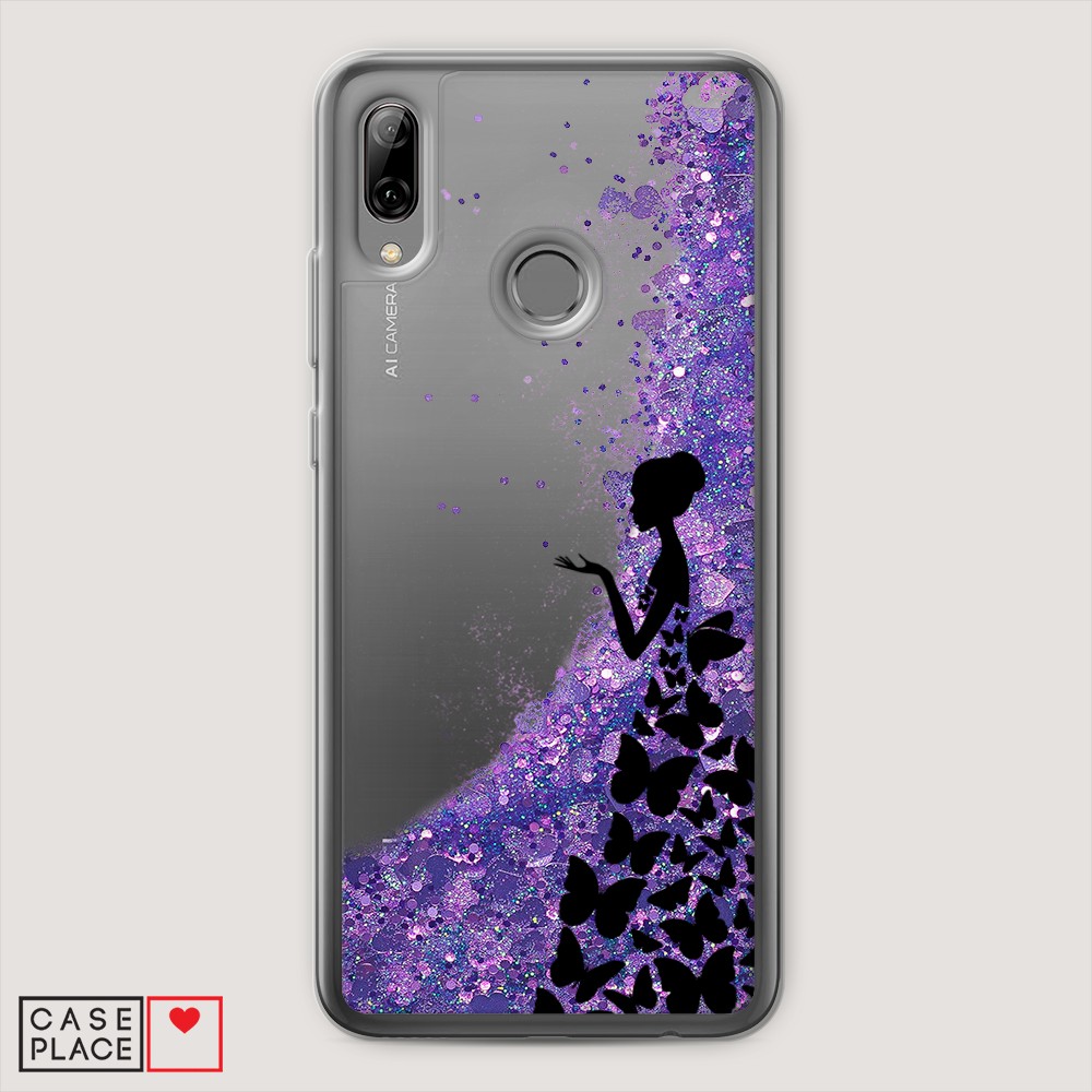 

Чехол Awog на Huawei P Smart 2019/Honor 10 Lite "Дама в бабочках", Разноцветный, 67292-1