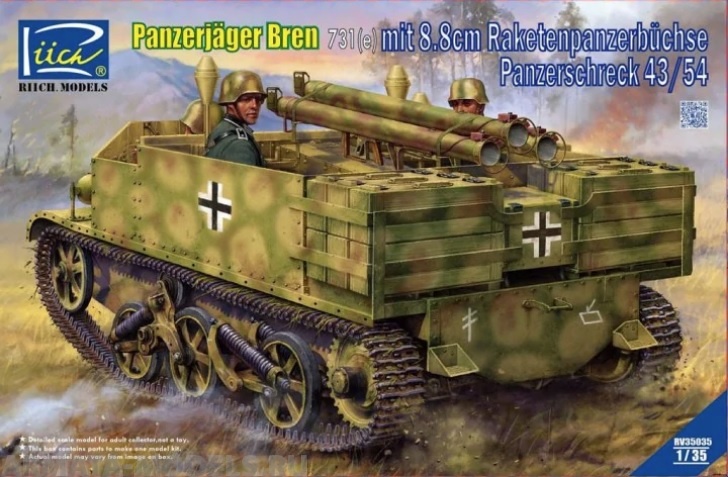 

RV35035 Panzerjager Bren 731e mit 8.8 cm Raketenpanzerbuchse