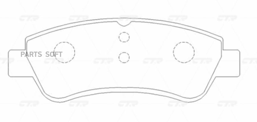 Колодки тормозные дисковые CITROEN C4 03-/PEUGEOT 307/PARTNER 1.4/1.6 -ESP передние (стары