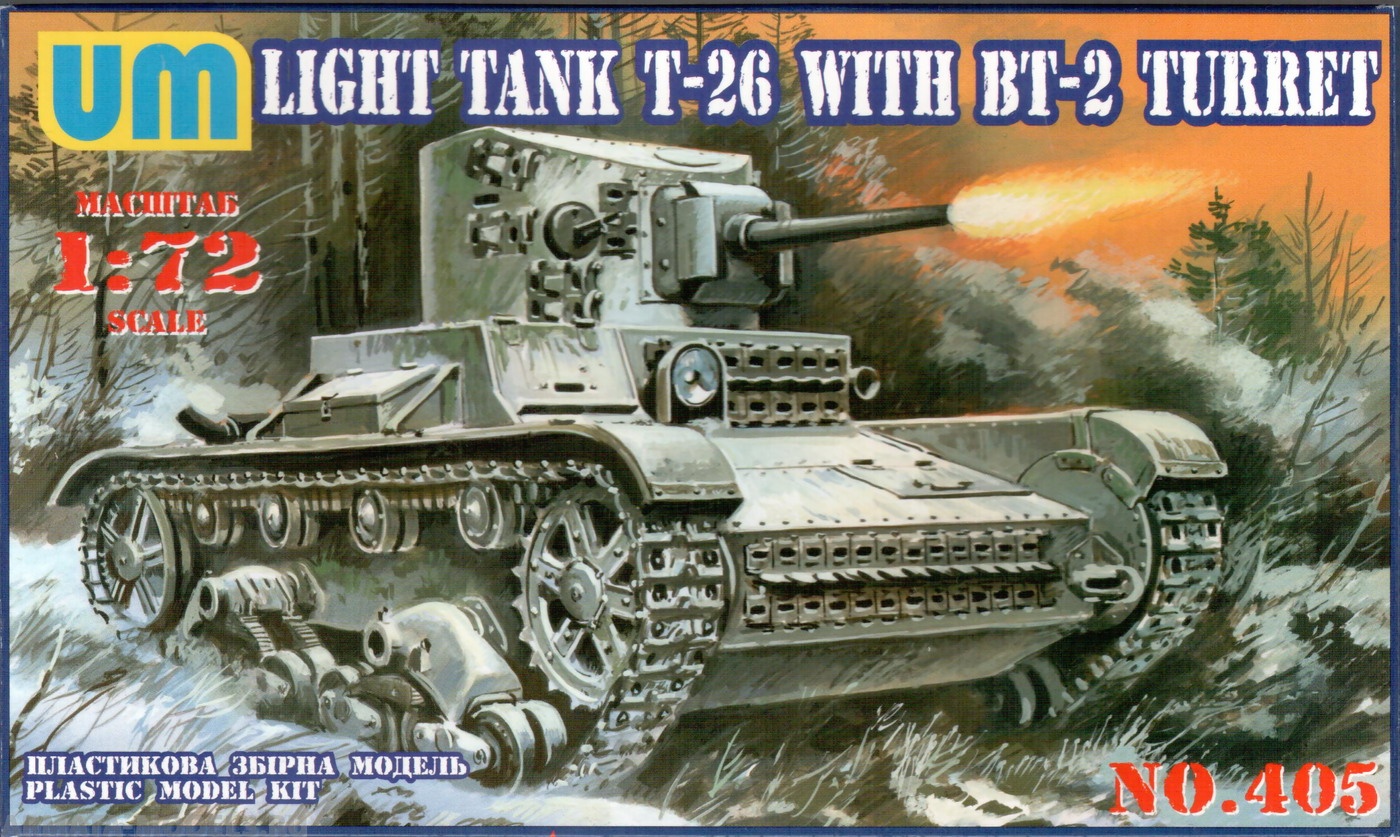 

Soviet tank T-26/BT-2 with injection molded tracks