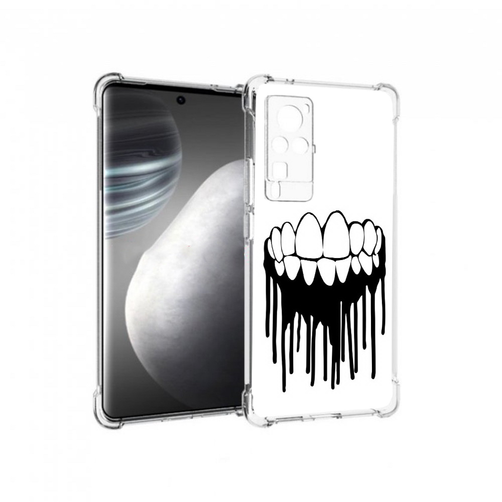 

Чехол MyPads Tocco для Vivo X60 pro зубы (PT226972.385.372), Прозрачный, Tocco