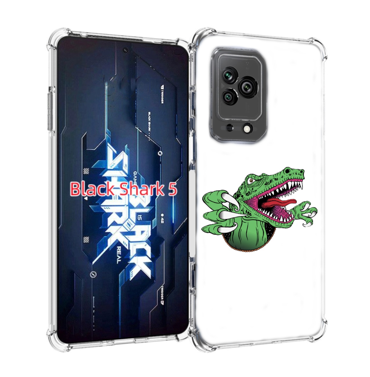 

Чехол MyPads Динозавр для Xiaomi Black Shark 5, Прозрачный, Tocco