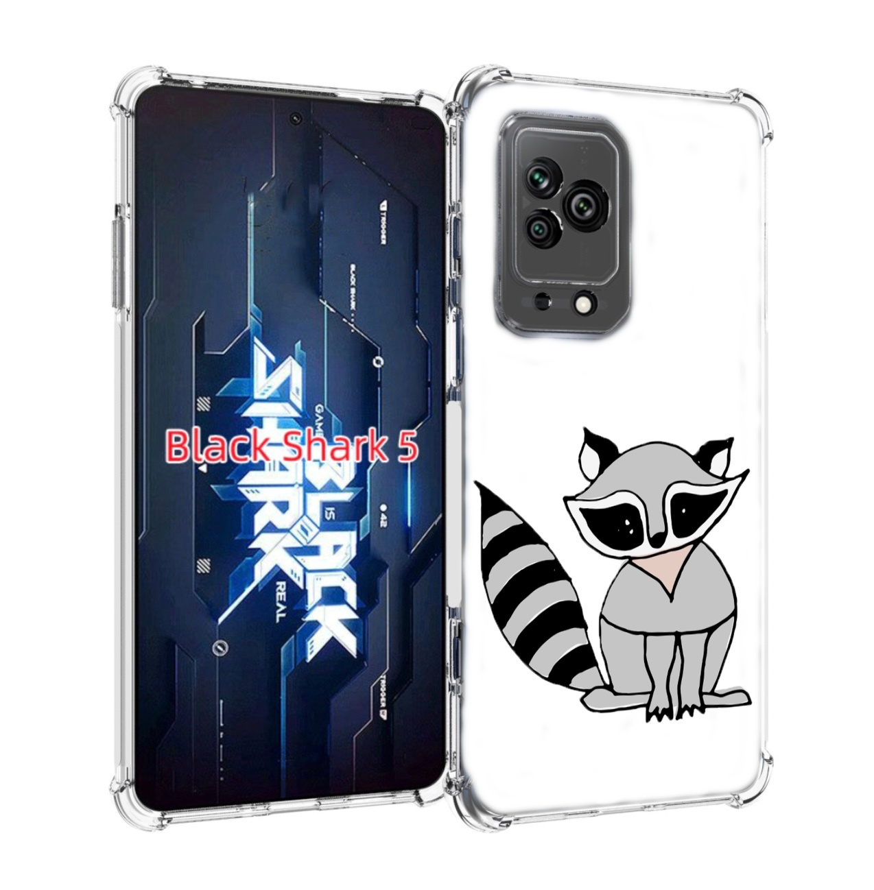 

Чехол MyPads Енотик для Xiaomi Black Shark 5, Прозрачный, Tocco