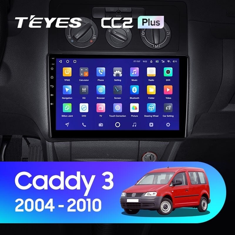 

Штатная магнитола Teyes CC2 Plus 6/128 Volkswagen Caddy 2K (2004-2010), CC2 Plus