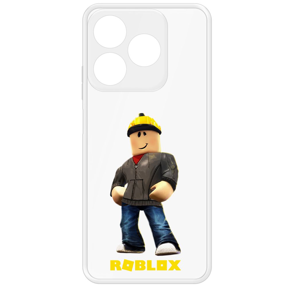 

Чехол-накладка Krutoff Clear Case Roblox-Строитель для Realme C61, Прозрачный