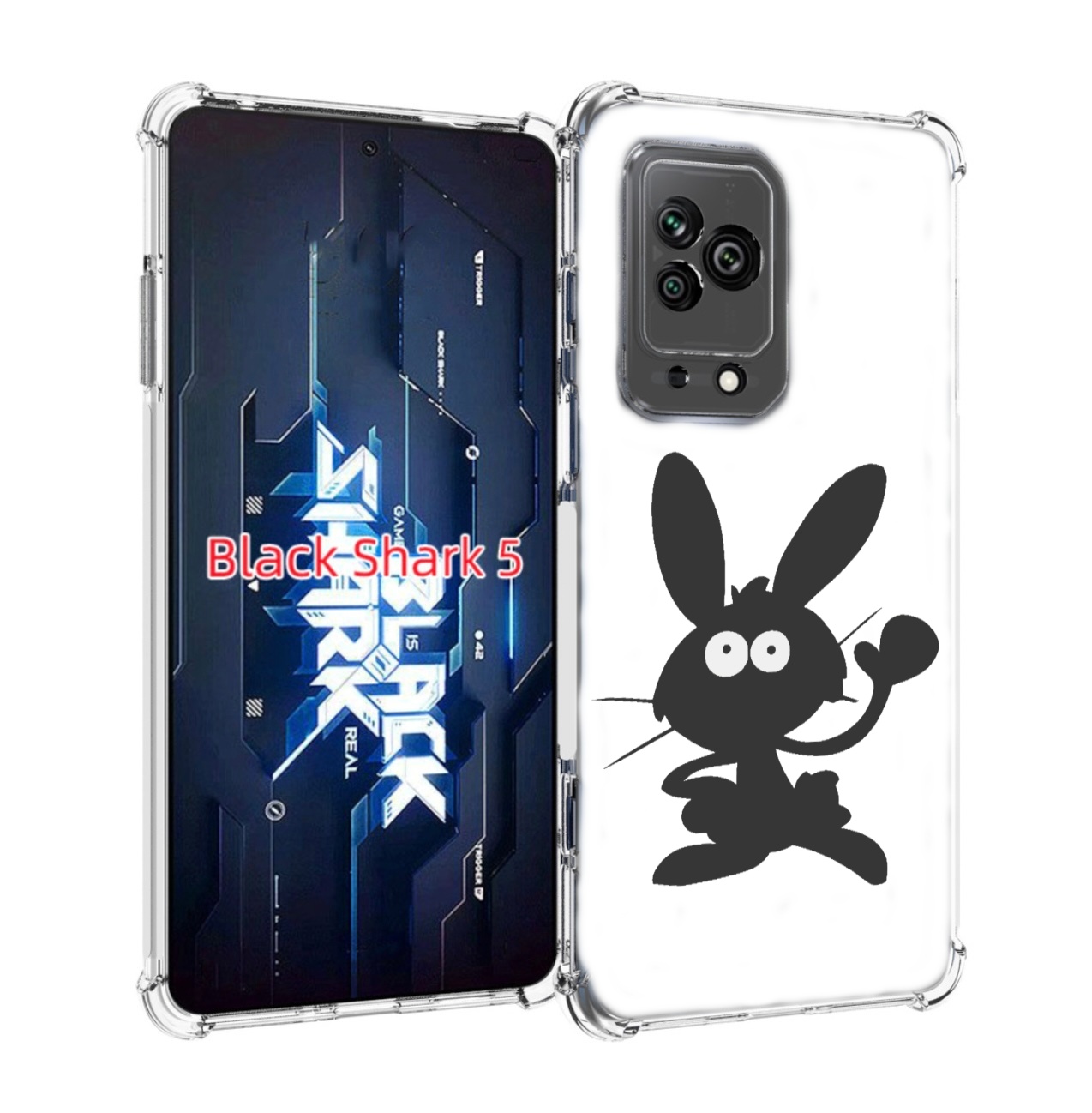 

Чехол MyPads Заяц для Xiaomi Black Shark 5, Прозрачный, Tocco