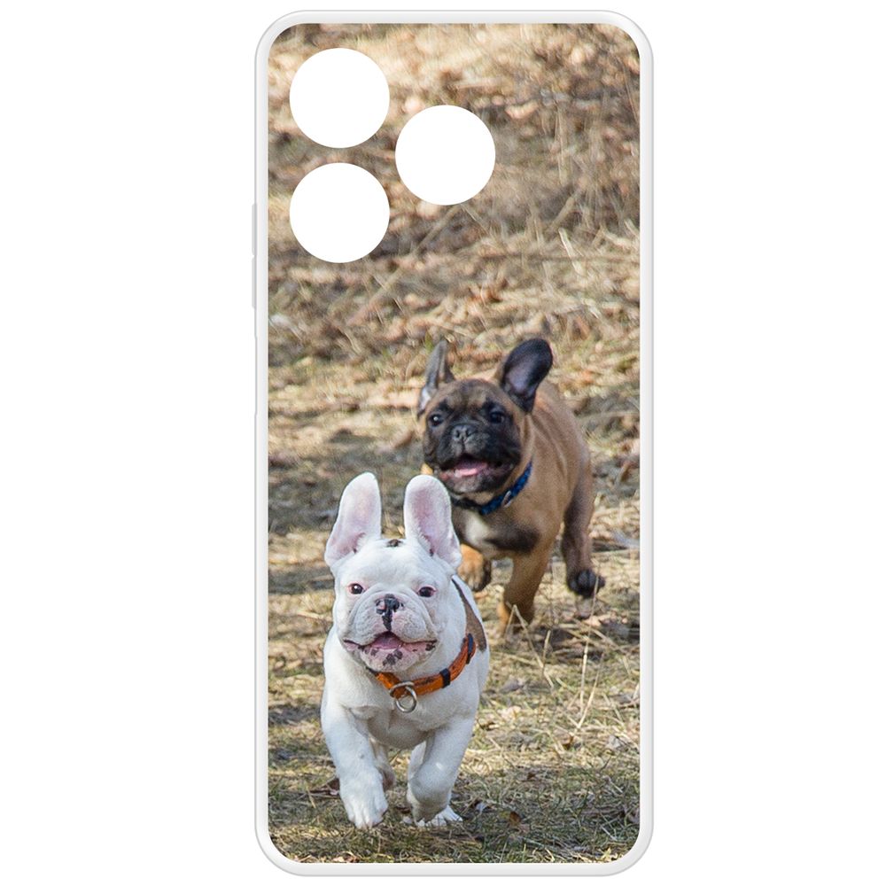 

Чехол-накладка Krutoff Clear Case Догонялки для Realme C61, Прозрачный