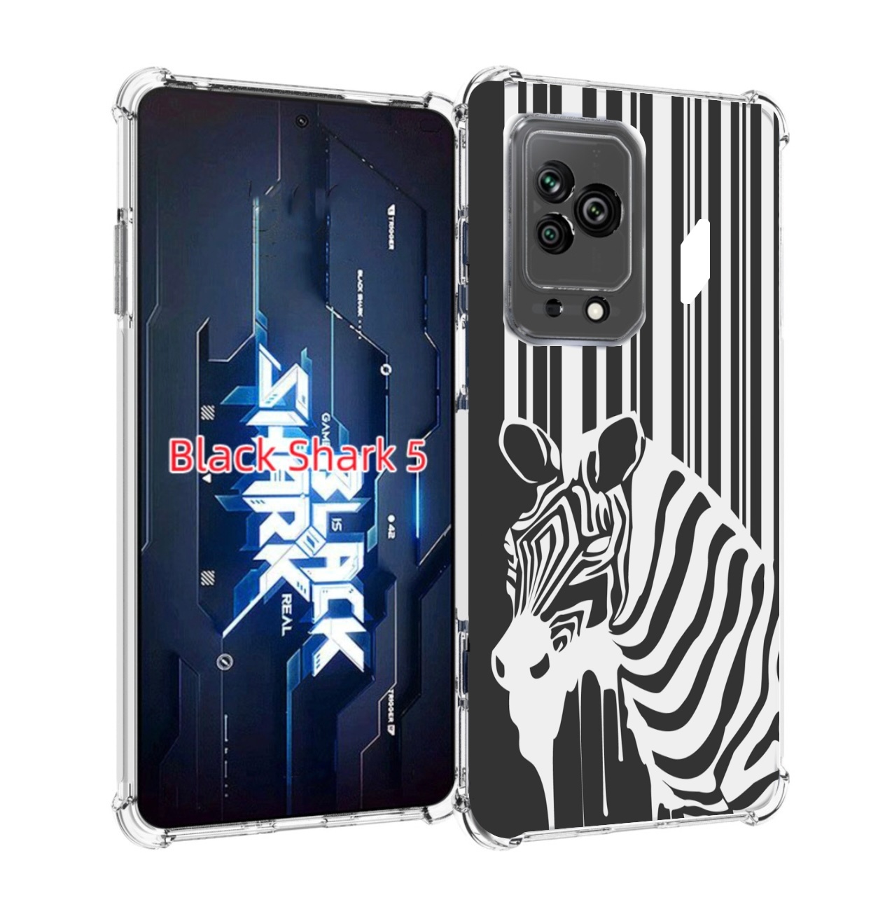 

Чехол MyPads Зебра для Xiaomi Black Shark 5, Прозрачный, Tocco