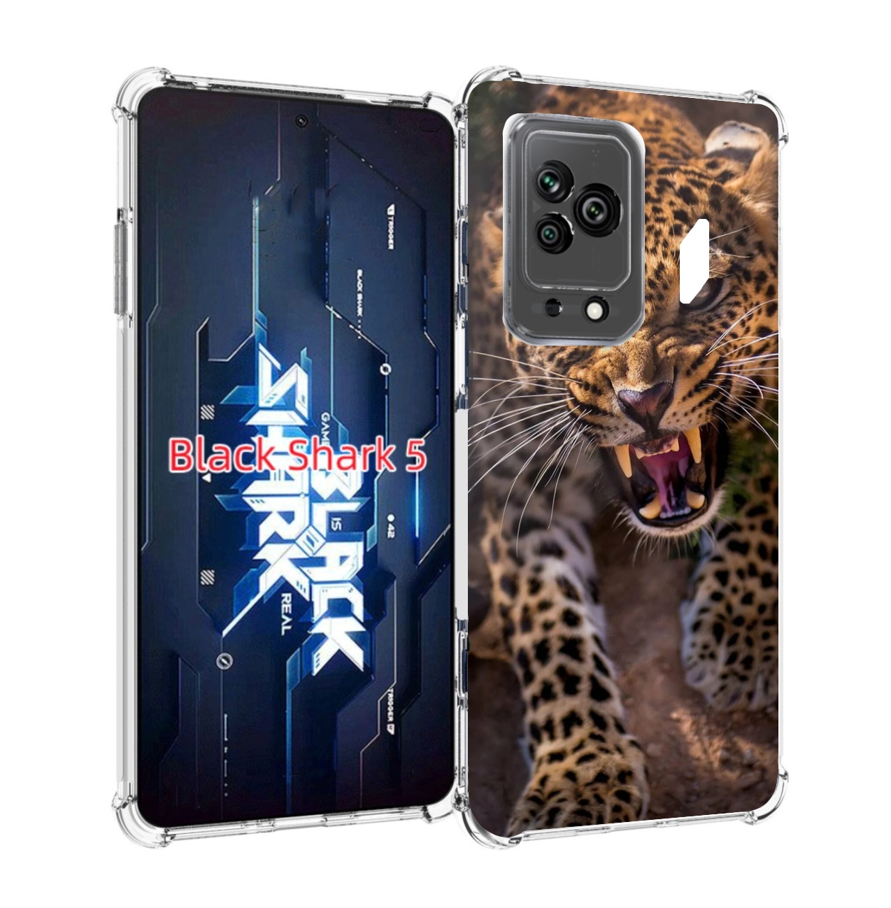 

Чехол MyPads Злой-гепард для Xiaomi Black Shark 5, Прозрачный, Tocco