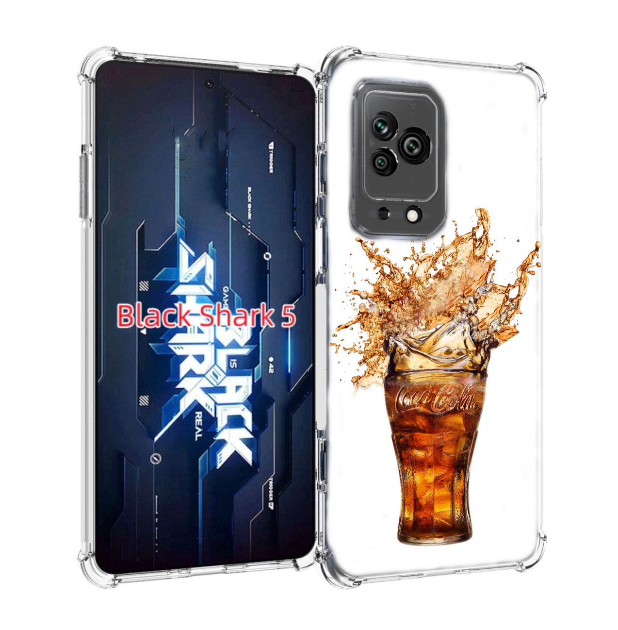 

Чехол MyPads Кола-в-стакане для Xiaomi Black Shark 5, Прозрачный, Tocco