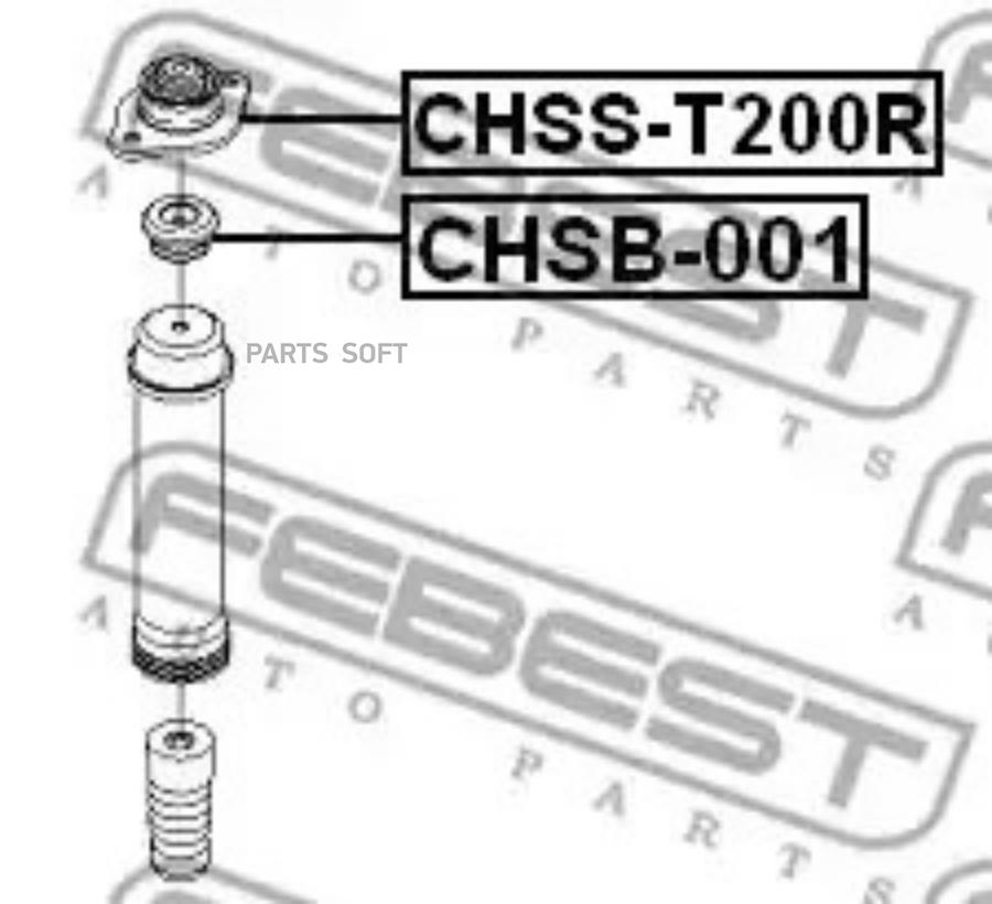 

FEBECT CHSB001 CHSB-001_отбойник амортизатора заднего!\ Daewoo Kalos 02>