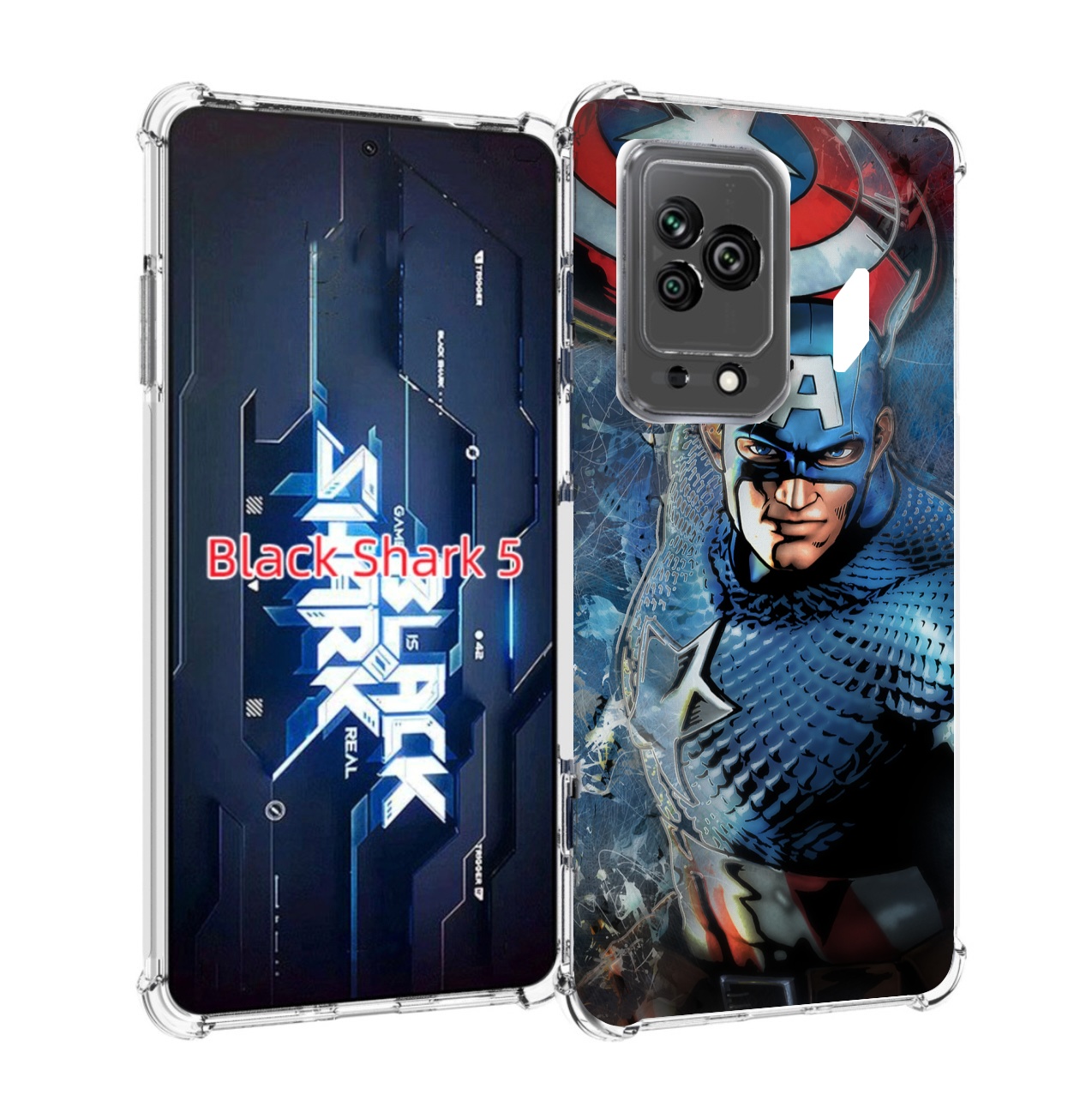 

Чехол MyPads Комикс-капитан-Америка для Xiaomi Black Shark 5, Прозрачный, Tocco