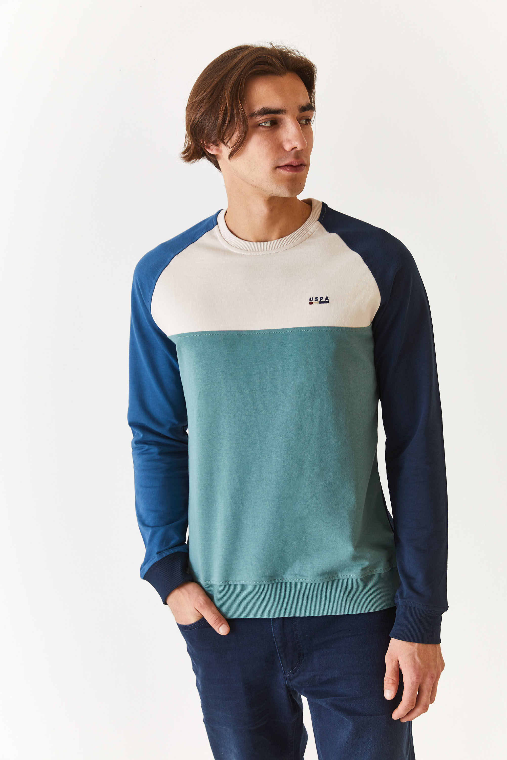 

Свитшот мужской U.S. POLO Assn. G081SZ0820MOKU синий S, G081SZ0820MOKU