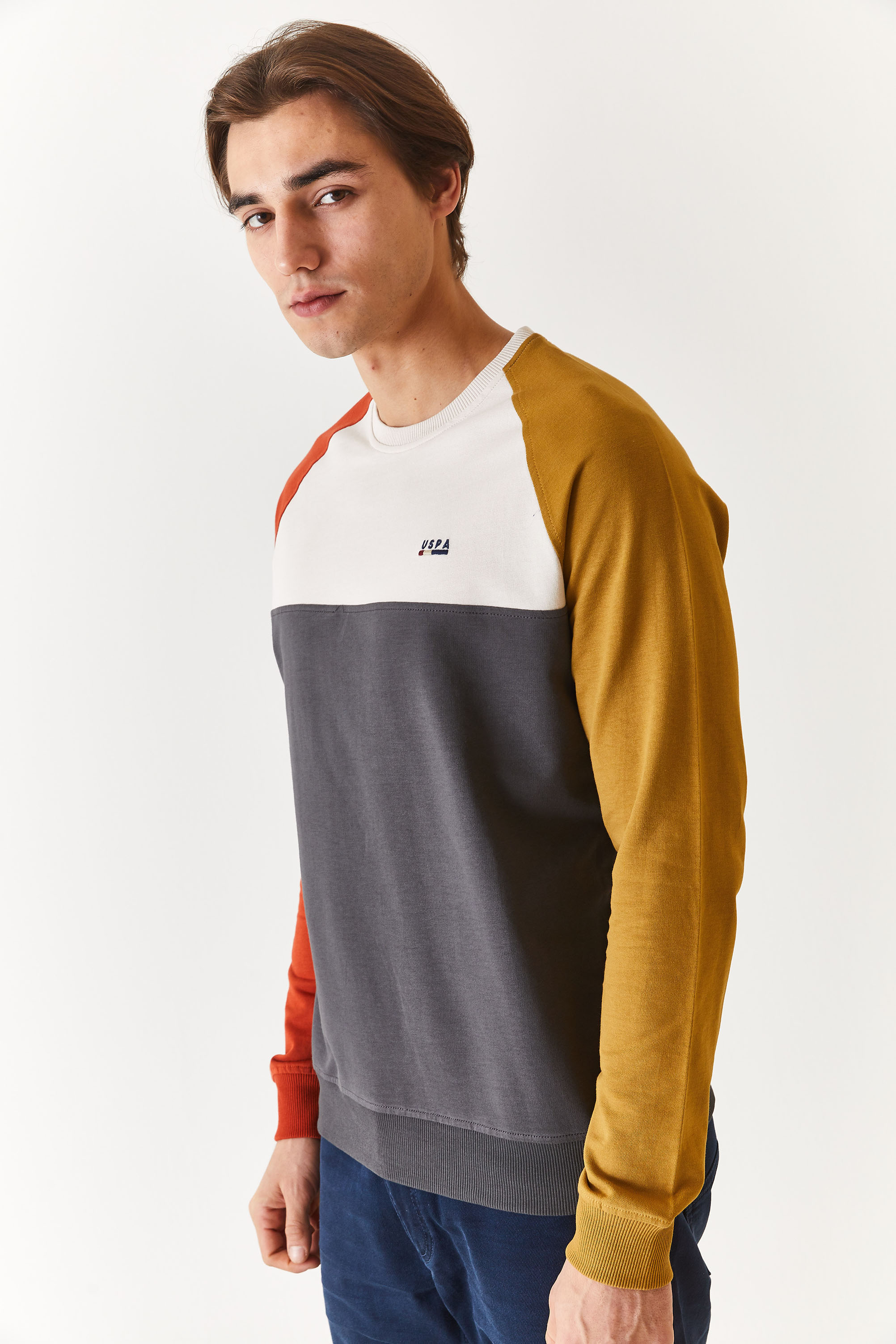

Свитшот мужской U.S. POLO Assn. G081SZ0820MOKU желтый M, G081SZ0820MOKU
