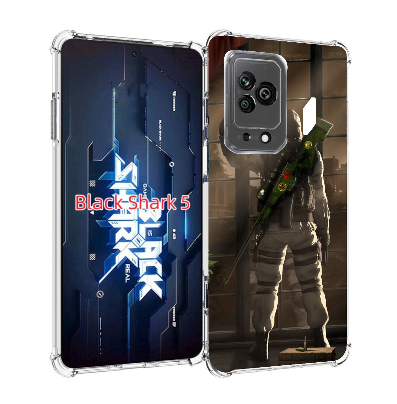 

Чехол MyPads Контр-Страйк-в-дыму для Xiaomi Black Shark 5, Прозрачный, Tocco