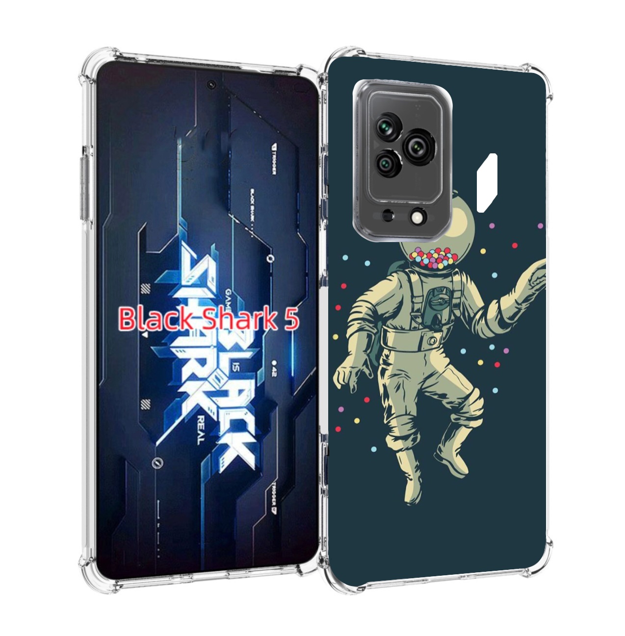 

Чехол MyPads Космонавт для Xiaomi Black Shark 5, Прозрачный, Tocco