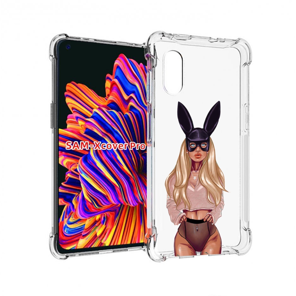 

Чехол MyPads блондинка-с-ушками женский для Samsung Galaxy Xcover Pro 1, Прозрачный, Tocco