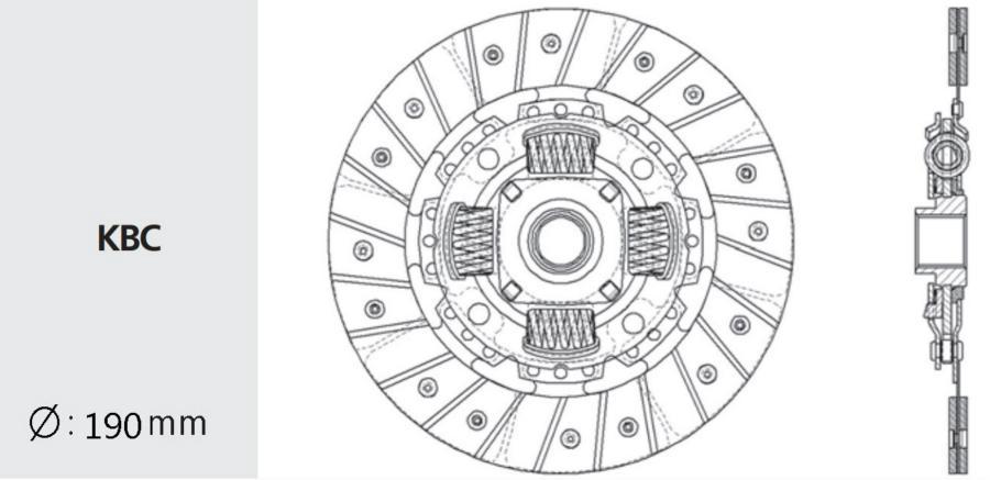 VALEO PHC Диск сцепления HONDA CIVIC 13-15 87-88 HA04 1шт 1728₽