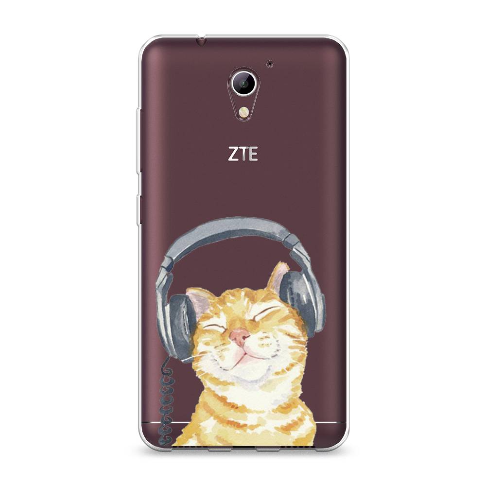 

Силиконовый чехол "Кот меломан" на ZTE Blade A510, Кот меломан